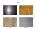Light brushed carbonized oak engineered hardwood flooring