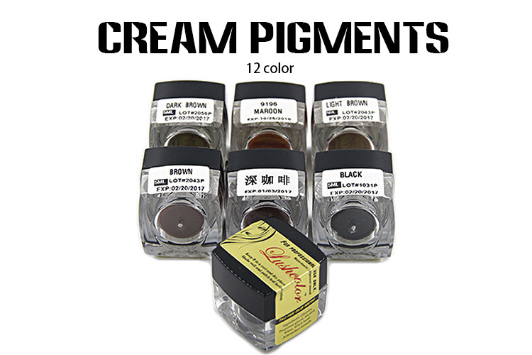 Paste Pigment For Permanent Makeup / Eyebrow Tattoo Microblading Ink