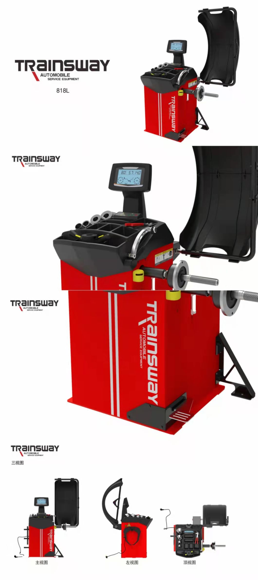 Wheel Balancing Machine Trainsway Wheel Balancer Zh827b