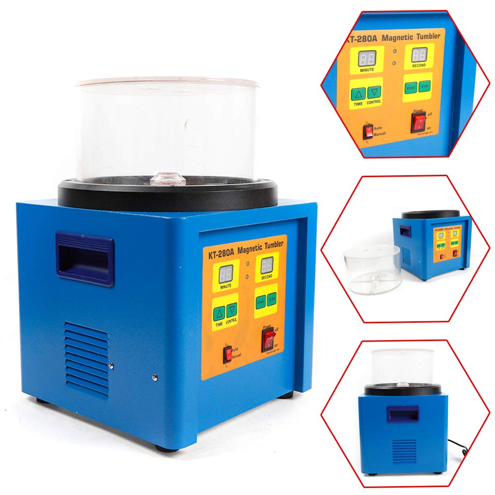 550W Jewelry Polishing Machine 2800rpm Magnetic Tumbler Polishing Machine