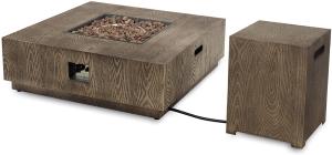 Quality 40'' Square Brazier With Tank Rack Outdoor Natural Gas Firepit Concrete wholesale
