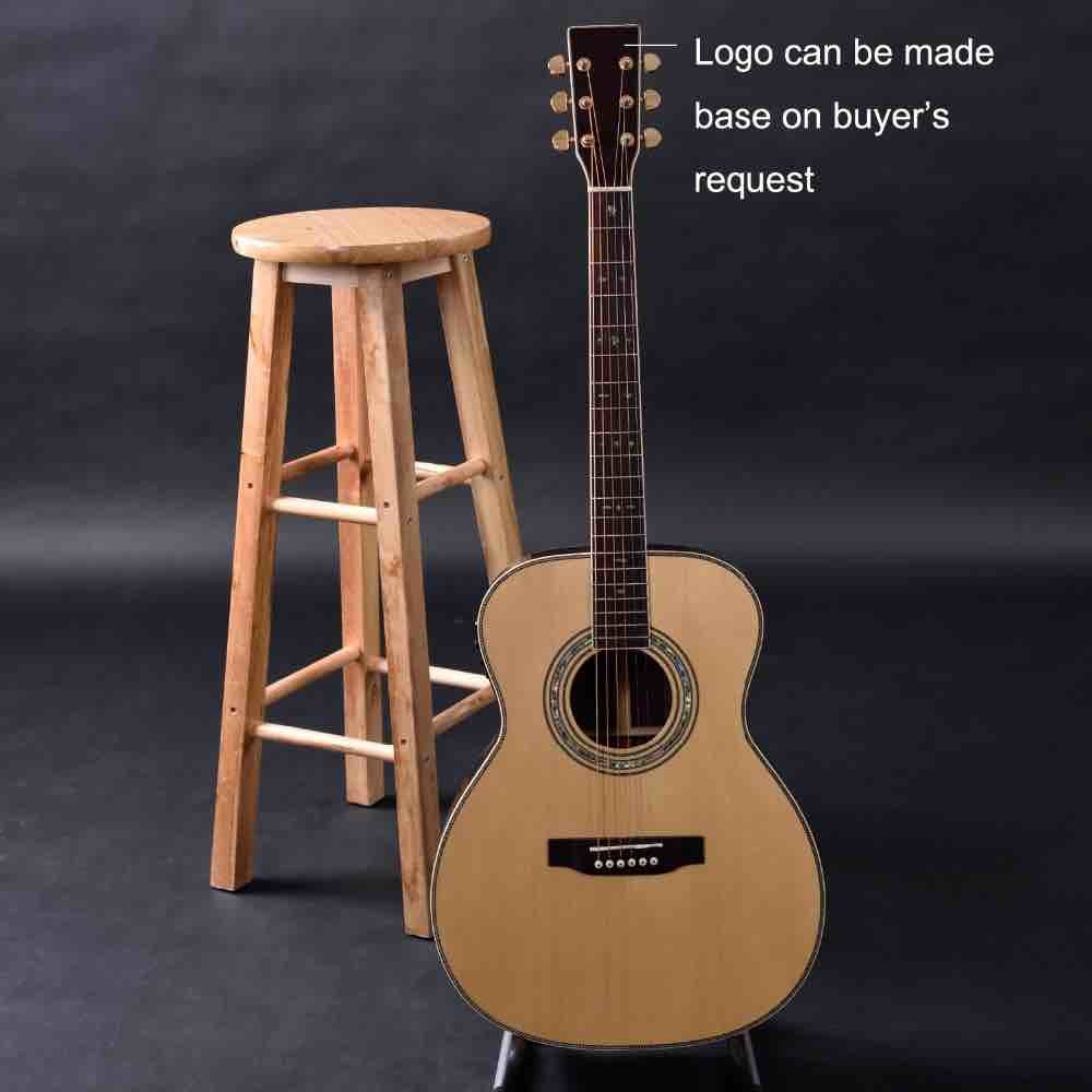 OEM custom guitar, OM28 size Acoustic guitar, solid sitka spruce top, Indian rosewood back and side