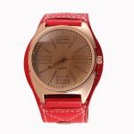 Customized fashion wrist watch with leather band ,women's wrist watch ,OEM