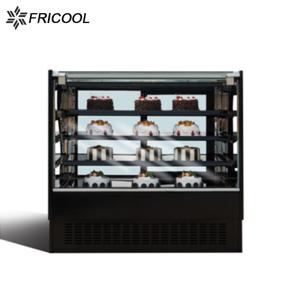Quality High efficient refrigerant single arc glass door desktop display cake showcase with CE/ETL wholesale