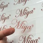 Custom Printed Clear Stickers Transparent Self Adhesive Labels Plastic Sticker
