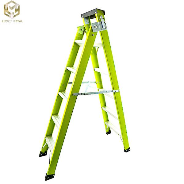 Cheap Retractable FRP Aluminum Telescoping Ladder Insulated Herringbone Ladder 5Ft for sale