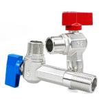OEM Brass Water Angle Valve / Check Valve With Red Handle
