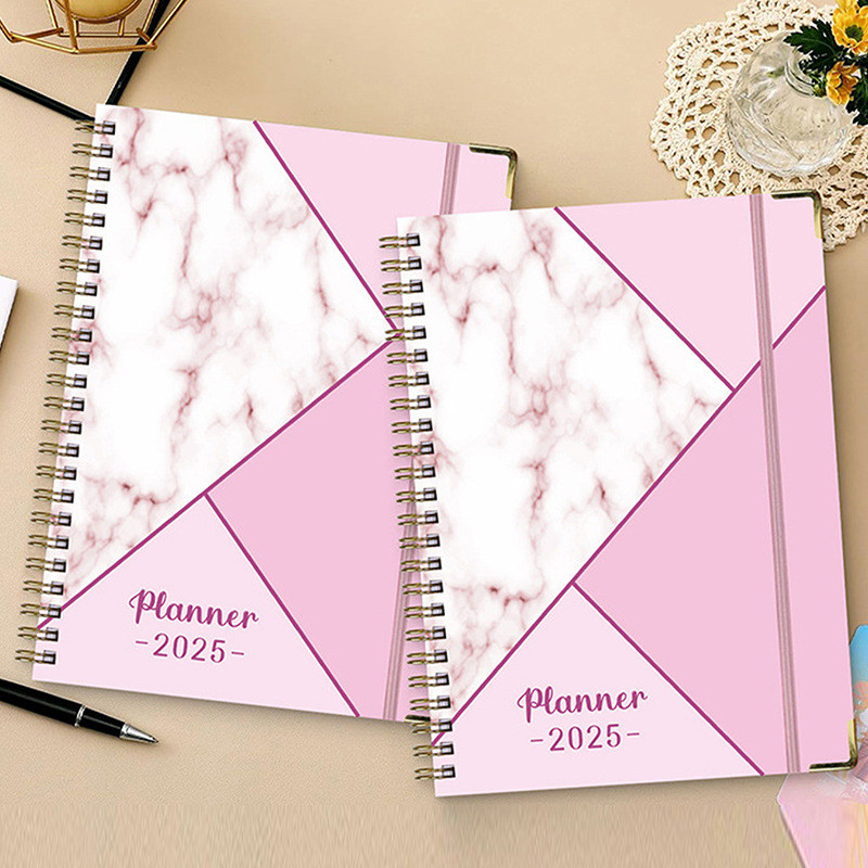 Standard Spiral Hardcover Notebook in Bold Color Scheme for Paper