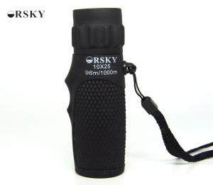 Quality Mini Household 10X25 Black Small Pocket Telescope 5.5 Degree For Children wholesale