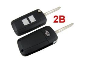 Quality Smart Key Case / Blanks With 2 Button, Kia Sportage Modified Remote Key Shell wholesale