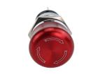 Nickel Plated Brass Metal Emergency Stop Button 1NO 1NC 2NO 2NC 19mm Mounting
