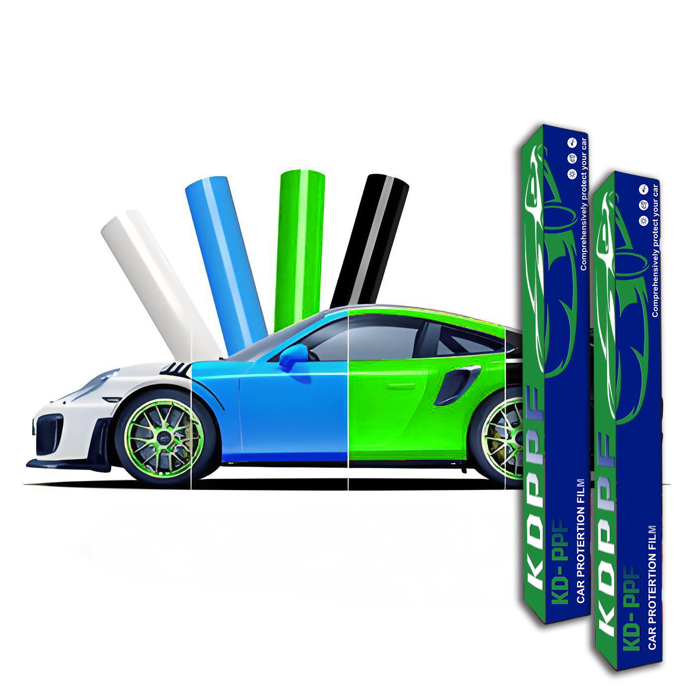 8 Mil TPU Color Change Film Glossy/Matte Finish Compatible With All Vehicles