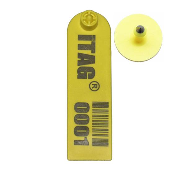 RFID sheep cattle ear tag,RFID ear tag,UHF ear tag,96*27mm,barcode ear tag
