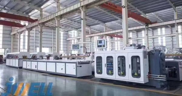 JWELL Wood Plastic Plate Door Window Making Machine PE PP PVC WPC Profile