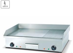 Quality Electric Stainless Steel Griddle Silver Restaurant Cooking Equipment 220-240v 50hz Voltage wholesale