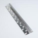 Silver Extruded Aluminium Metal Carpet Edging 36.8x0.85mm