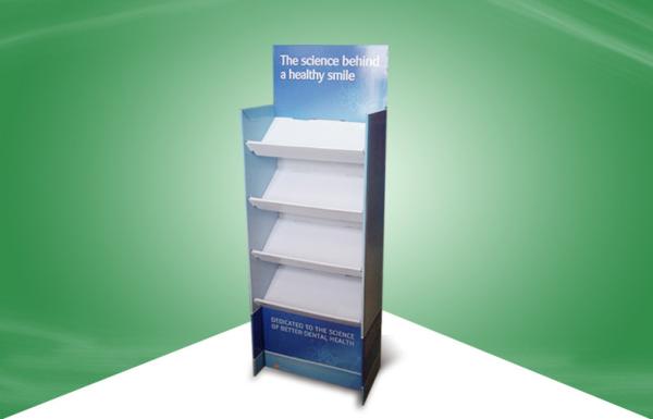 Four Shelf custom cardboard pop displays , Promoting cardboard display shelf