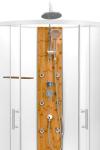 Bathroom Shower Cabins White Acrylic ABS Tray white aluminium