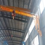 500kg Wall Mounted Jib Crane With Electric Hoist Free Standing