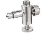 Manual Operated Aseptic Sanitary Sample Valve Stainless Steel 1/4''-3/4''