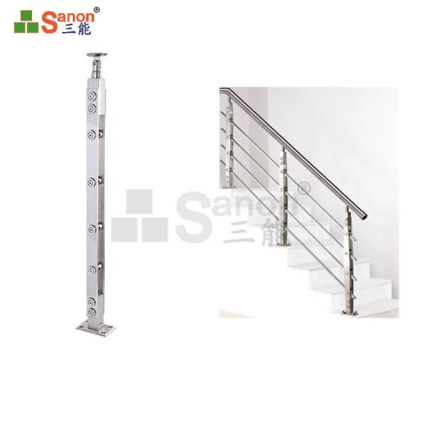 Safety Stainless Steel Laminated Glass Prefab Stairs Tempered Glass Balustrades