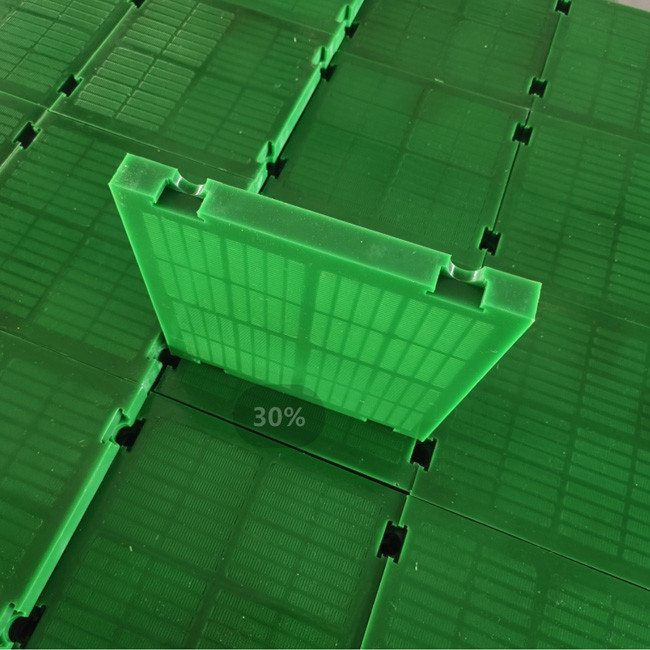 Vibrating Linear Polyurethane Screen Panels PU Silicon Ore Sieve Plate