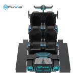 Blue / Black 9D Virtual Reality Simulator Cinema Motion Car Games For Kids In