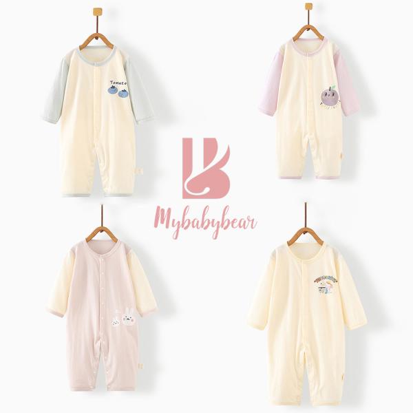 OEM ODM factory 100% Cotton Long Sleeve Unisex Baby Clothing Customized Logo