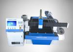 Round Metal Pipe Fiber Laser Machine , 3D Blue Laser Cutting Machine 