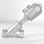 J611F Hexagon Head Piston Operated Pneumatic Stainless Steel Angle Seat Valve