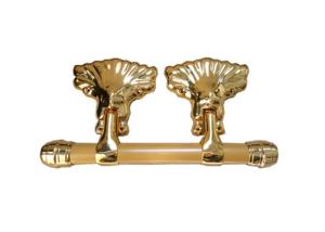 Quality Pale Gold Adult Coffin Swing Handle African Style ABS / PP Plastic Material wholesale