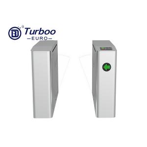 Quality 304 Stainless Steel Flap Barrier Gate RFID Reader For Office Building wholesale