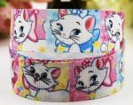 wholesale silk ink printed Halloween logo grosgrain ribbon