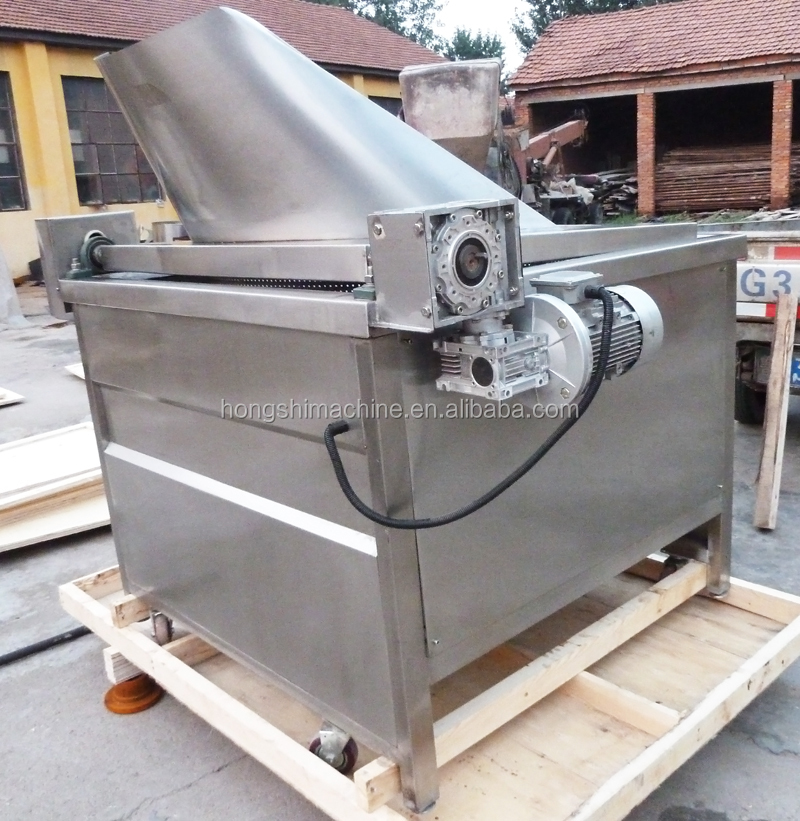 Electricity gas heating meat potato chips oil fryer machine,snack food oil frying machine