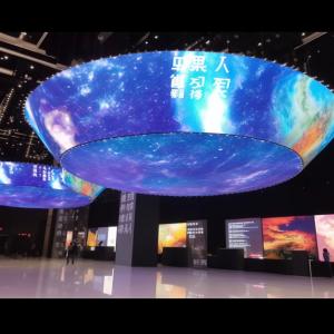 Quality High Contrast Flexible LED Video Panels P5 Transparent LED Screen Rental wholesale