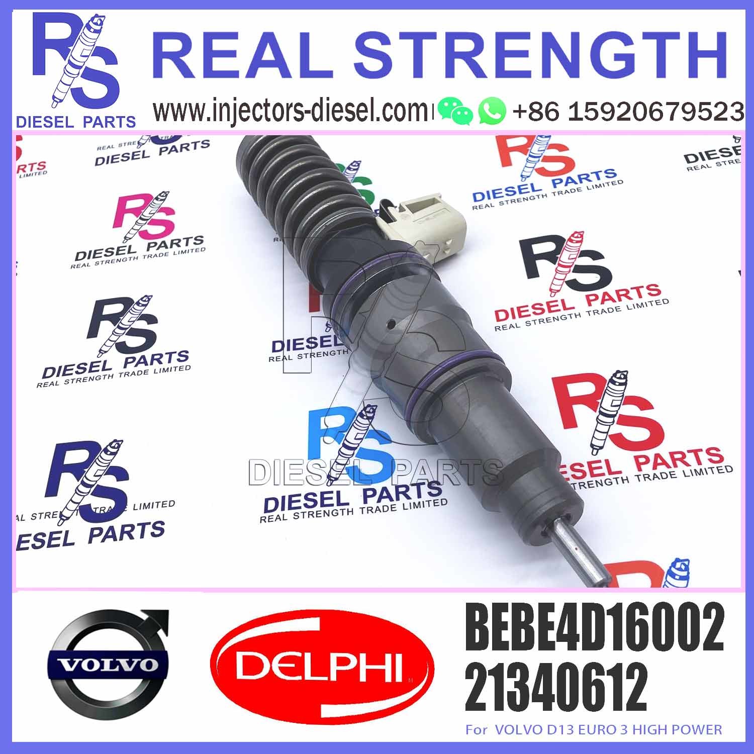4 Pins Diesel Fuel Injector 20584346 Electronic Unit Injector BEBE4D08002 BEBE4D16002 For V-O-L-V MD13 HIGH POWER
