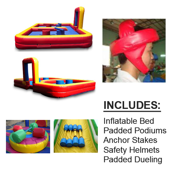 Sport games gladiator joust ,inflatable joust for sale,inflatable jousting arena for adults