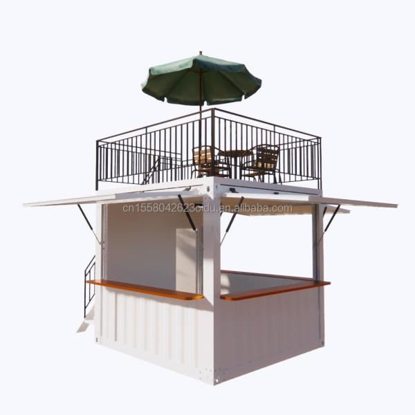 10 ft 20 ft Mobile Containers Galvanized Steel Square Tubes for Supermarket