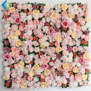Quality Shop Decoration Artificial Vertical Garden , Peony Roses Artificial Flower Wall wholesale