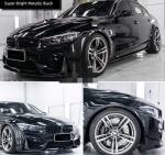 Swipeable Bubble Free Gloss Car Vinyl Wrap Super Bright Metallic Black Car Wrap