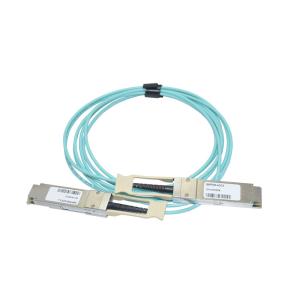 China 15M Aoc Fiber Cable Brocade, full duplex 100G AOC QSFP28 RoHS 6 compliant on sale