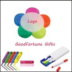 Quality Promotional flower highlighters gift pen wholesale
