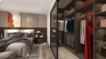 General Moisture Resistance Wooden Bedroom Walk-in Wardrobe Closet for Home