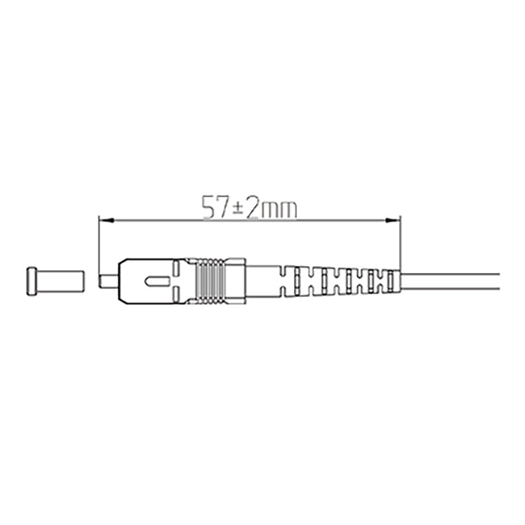 FTTH Singlemode Simplex SC PC Fiber Optic Connector 2.0mm / 3.0mm