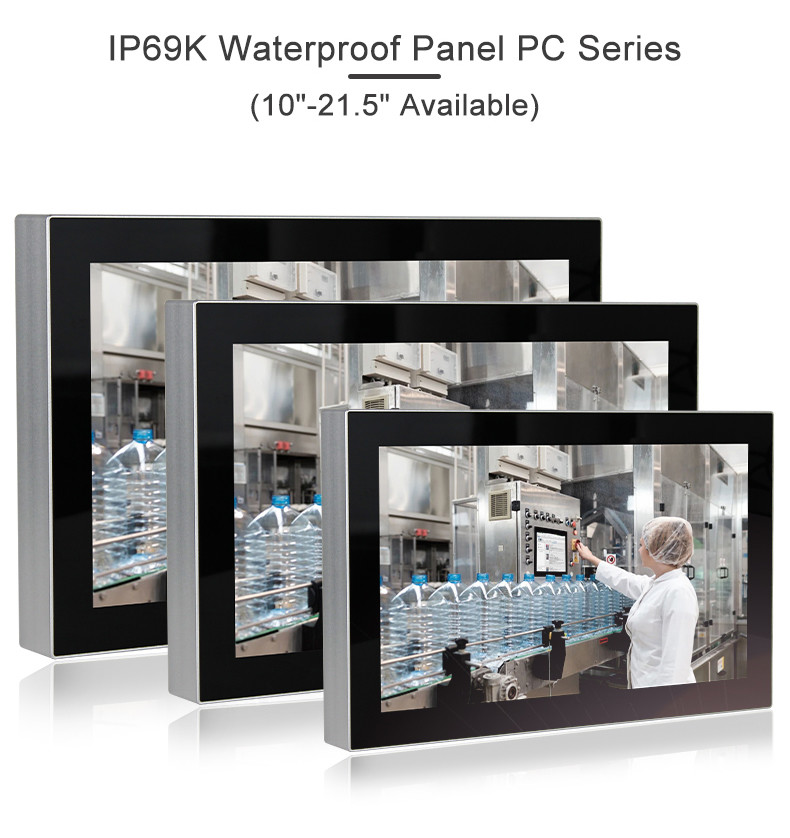 15.6" 1000 Nit LCD Waterproof Touch Screen PC IP69K Industrial Computer