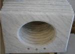 White Carrara Marble Stone Countertops Polished / Other Finish Surface