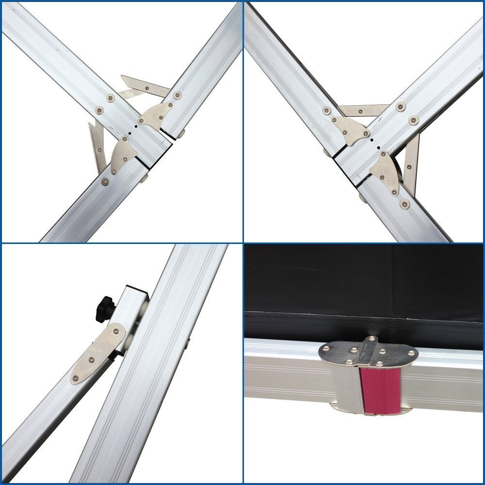 100 Inch Foldable Projector Screen Aluminum Housing With Wheels