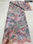 African 2023 Senegal Embroidery French Lace Fabric with 3D Flowers and Wax