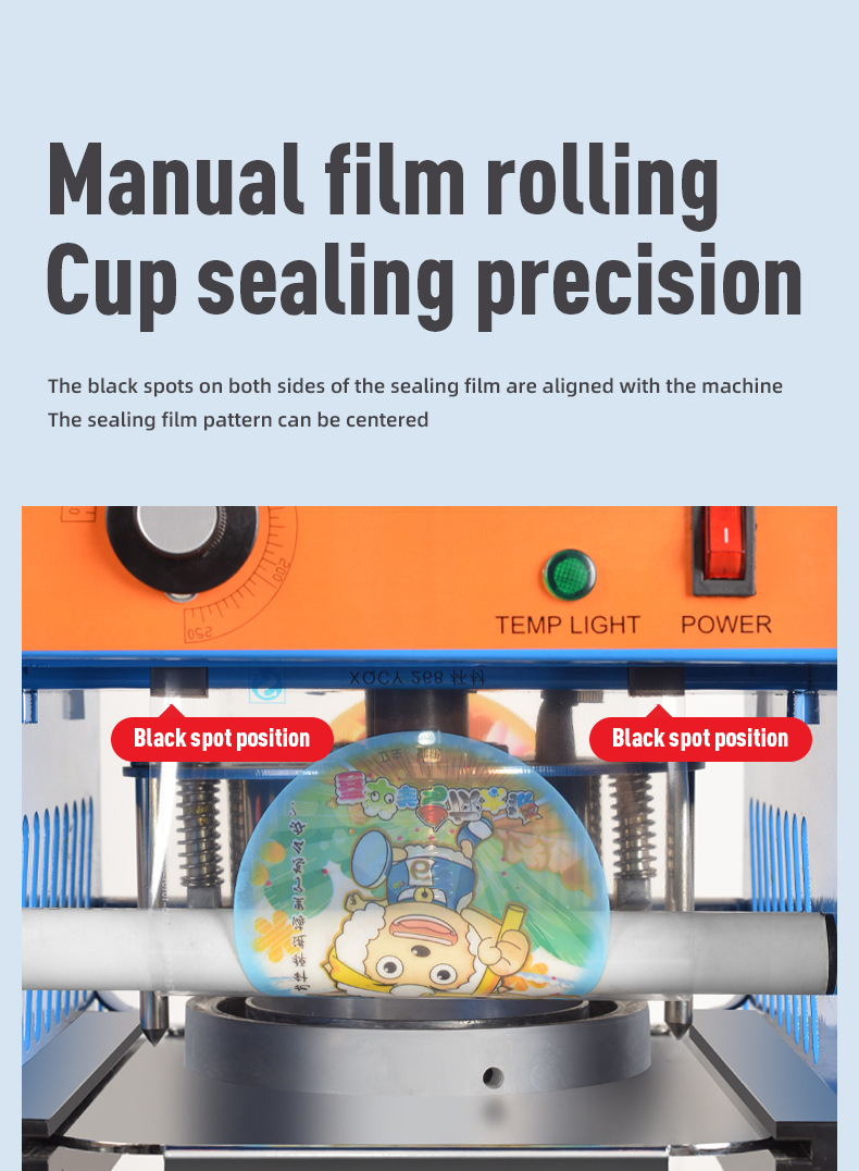 High Cost Performance Milk Tea Cup Sealer Machine with Adjustable Settings 8 KG Capacity