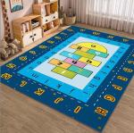 Cartoon Track Traffic Map Carpets For Living Room Floor, Children Playroom Rug